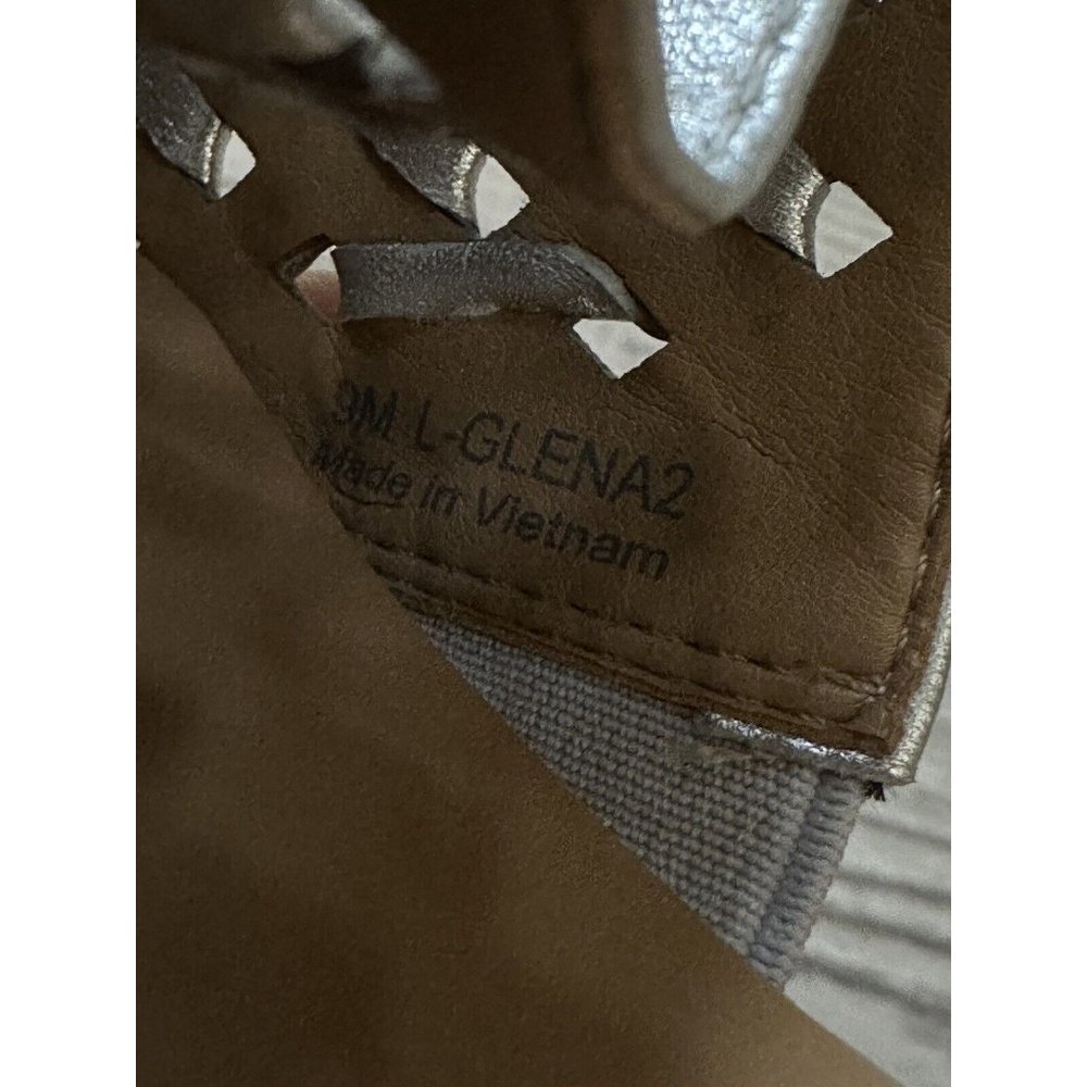 Franco Sarto Women's Silver Metallic L-Glena2 Leather Slip On Mules Size 9 - Picture 5 of 11